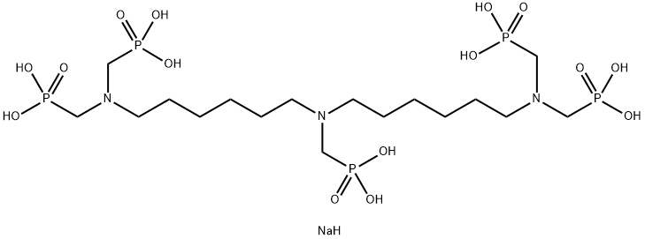 Bis(hexamethylene)triaminopenta(methylene-phosphonic acid) Structure