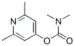 N,N-ジメチルカルバミド酸2,6-ジメチル-4-ピリジル 化学構造式