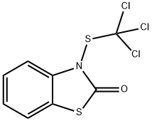 3-[(トリクロロメチル)チオ]ベンゾチアゾール-2(3H)-オン 化学構造式