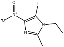 1-Ethyl-5-iodo-2-methyl-4-nitro-1H-imidazole 结构式
