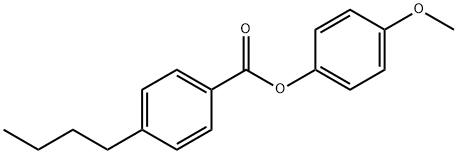 p-ブチル安息香酸p-メトキシフェニル 化学構造式