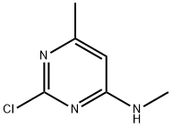 2-氯-N,6-二甲基-4-嘧啶胺 结构式