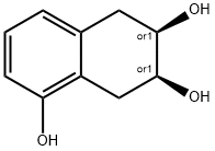 顺-5678-四氢-6,7-二羟基-1-萘酚, 35697-16-6, 结构式
