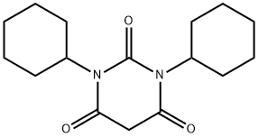 1,3-ジシクロヘキシルバルビツル酸 化学構造式