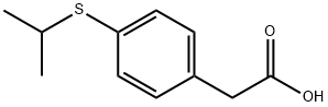 4-(ISOPROPYLSULFANYL)PHENYL]ACETIC ACID, 3583-60-6, 结构式