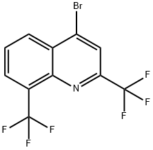 4-溴-2,8-二(三氟甲基)喹啉, 35853-45-3, 结构式