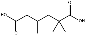 2,2,4-トリメチルアジピン酸 化学構造式