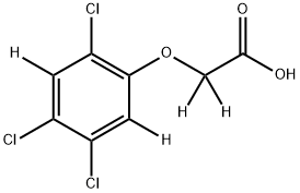 2,4,5-三氯苯氧乙酸-D2, 358731-37-0, 结构式