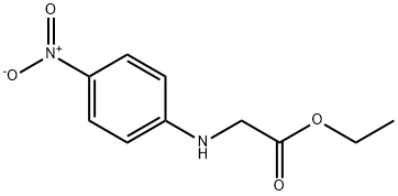 N-(4-ニトロフェニル)グリシンエチル 化学構造式