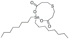 2,2-Dioctyl-1,3,7,2-dioxathiastannecane-4,10-dione 结构式