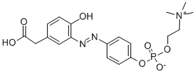 4-Hydroxy-3-(p-diazophenylphosphorylcholine) Phenylacetic Acid Structure