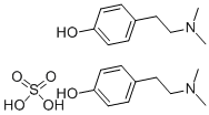 4-[2-(ジメチルアミノ)エチル]フェノール/硫酸 化学構造式
