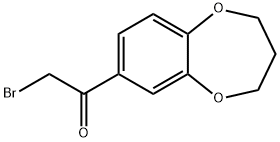 2-溴-1-(3,4-二氢-1,5-苯并氧-7-)乙酮, 35970-34-4, 结构式