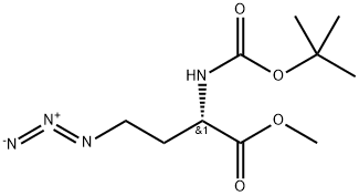 N-Boc-2-amino-4-azido-butanoic Acid Methyl Ester Structure