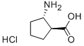 (1S,2S)-(-)-2-Amino-1-cyclopentanecarboxylic acid hydrochloride Struktur