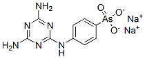 disodium [4-[(4,6-diamino-1,3,5-triazin-2-yl)amino]phenyl]arsonate 结构式