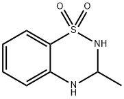 2H-1,2,4-Benzothiadiazine, 3,4-dihydro-3-methyl-, 1,1-dioxide, 360-80-5, 结构式
