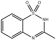 3-メチル-2H-1,2,4-ベンゾチアジアジン1,1-ジオキシド 化学構造式