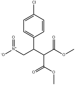 METHYL 3-(4-CHLOROPHENYL)-2-METHOXYCARBONYL-4-NITROBUTANOATE Struktur