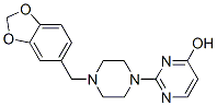 2-(4-Piperonyl-1-piperazinyl)-4-pyrimidinol 结构式