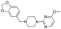 4-Methoxy-2-(4-piperonyl-1-piperazinyl)pyrimidine 结构式