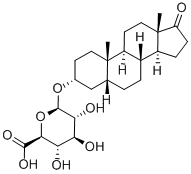 3ALPHA-HYDROXY-5BETA-ANDROSTAN-17-ONE 3-GLUCURONIDE 结构式