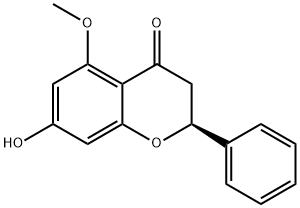 7-ヒドロキシ-5-メトキシフラバノン 化学構造式
