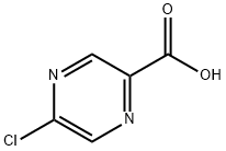 5-クロロピラジン-2-カルボン酸 化学構造式