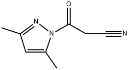 1-氰基乙酰-3,5-二甲基吡唑, 36140-83-7, 结构式
