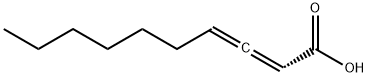 [S,(+)]-2,3-デカジエン酸 化学構造式