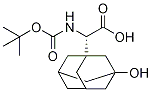 (S)-N-BOC-3-ヒドロキシアダマンチルグリシン 化学構造式