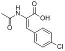 2-乙酰胺基-(3Z)-(41-氯苯基)丙烯酸, 3617-00-3, 结构式