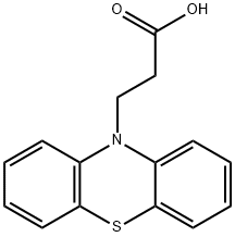 3-(10H-吩噻嗪-10-基)丙酸, 362-03-8, 结构式