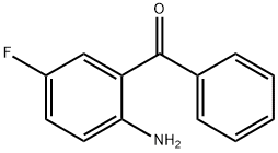 2-氨基-5-氟二苯甲酮 结构式