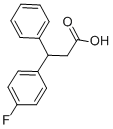 3-(4-氟苯基)-3-苯基丙酸 结构式