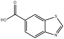 1,3-苯并噻唑-6-羧酸, 3622-35-3, 结构式