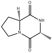 Pyrrolo[1,2-a]pyrazine-1,4-dione, hexahydro-3-methyl-, (3R,8aS)- (9CI) Structure