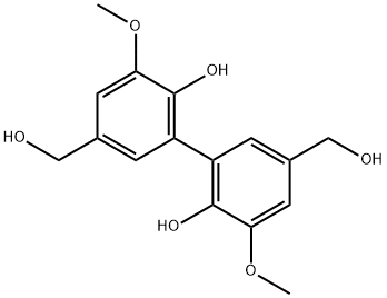 6,6'-dihydroxy-5,5'-dimethoxy-(1,1'-biphenyl)-3,3'-dimethanol Structure