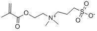 3-[N,N-二甲基-[2-(2-甲基丙-2-烯酰氧基)乙基]铵]丙烷-1-磺酸内盐 结构式