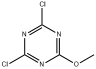 2,4-ジクロロ-6-メトキシ-1,3,5-トリアジン 化学構造式