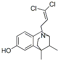 3-(3,3-ジクロロ-2-プロペニル)-1,2,3,4,5,6-ヘキサヒドロ-6,11-ジメチル-2,6-メタノ-3-ベンゾアゾシン-8-オール 化学構造式