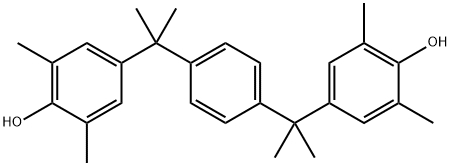 ALPHA,ALPHA'-BIS(4-HYDROXY-3,5-DIMETHYLPHENYL)-1,4-DIISOPROPYLBENZENE Struktur