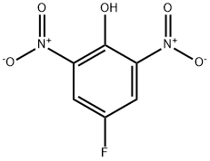 2,6-ジニトロ-4-フルオロフェノール 化学構造式