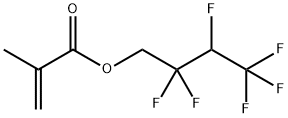 メタクリル酸2,2,3,4,4,4-ヘキサフルオロブチル 化学構造式