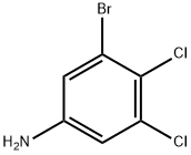 3-溴-4,5-二氯苯胺 结构式