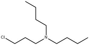 N-ブチル-N-(3-クロロプロピル)-1-ブタンアミン 化学構造式