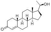 (20R)-20-ヒドロキシ-19-ノルプレグナ-4-エン-3-オン 化学構造式