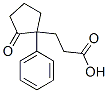 2-オキソ-1-フェニルシクロペンタンプロピオン酸 化学構造式