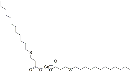 ビス[3-(ドデシルチオ)プロピオン酸]カルシウム 化学構造式