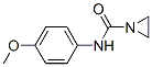 N-(4-メトキシフェニル)-1-アジリジンカルボアミド 化学構造式
